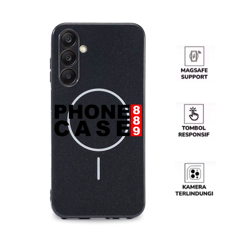 CASE SAMSUNG A23 SAMSUNG A24 SAMSUNG A25 SAMSUNG A26 CASE MAGSAFE BLACK GLOSSY MAGNETIC MAGSAFE MAG-