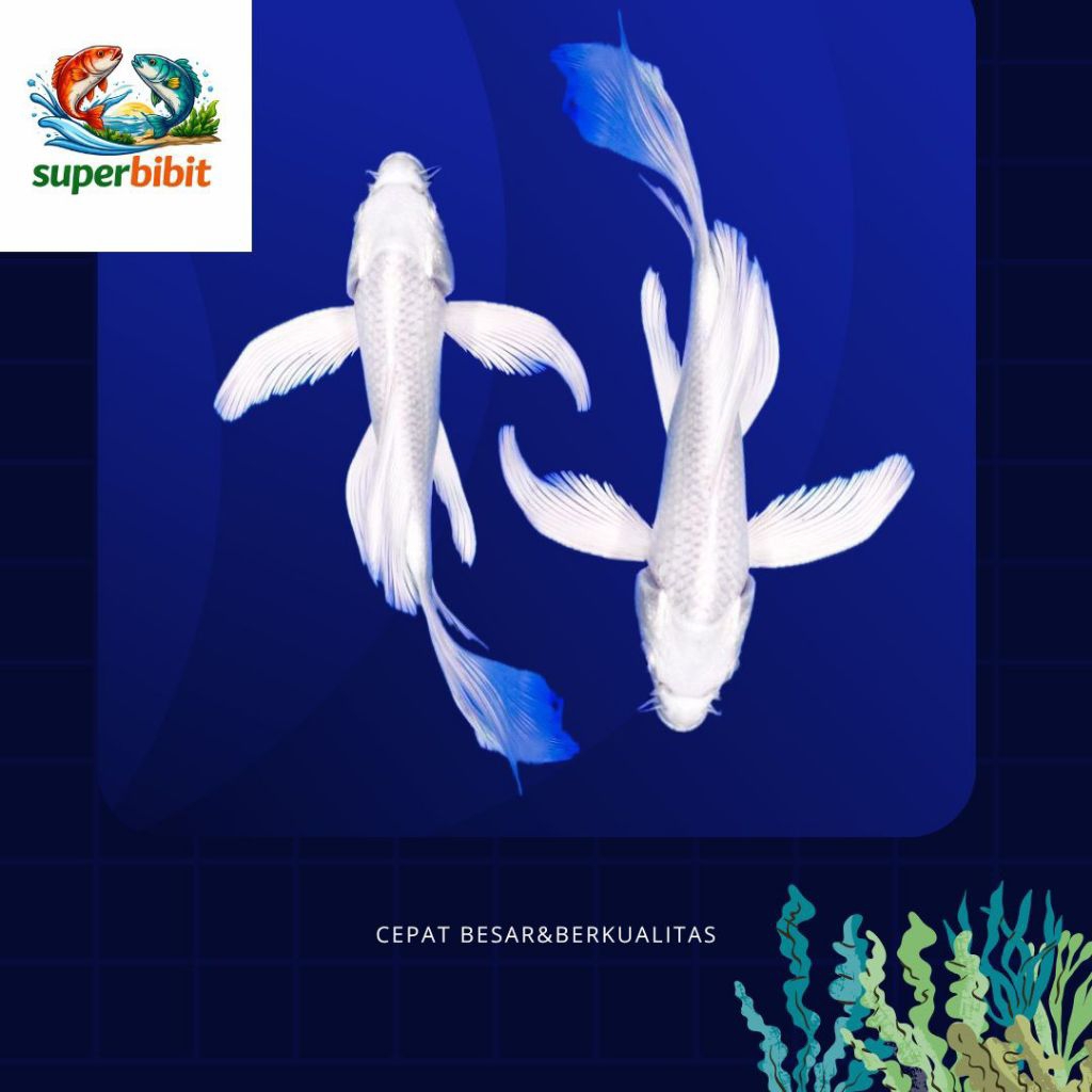 paket 3 ekor koi platinum slayer kumpay butterfly grade A