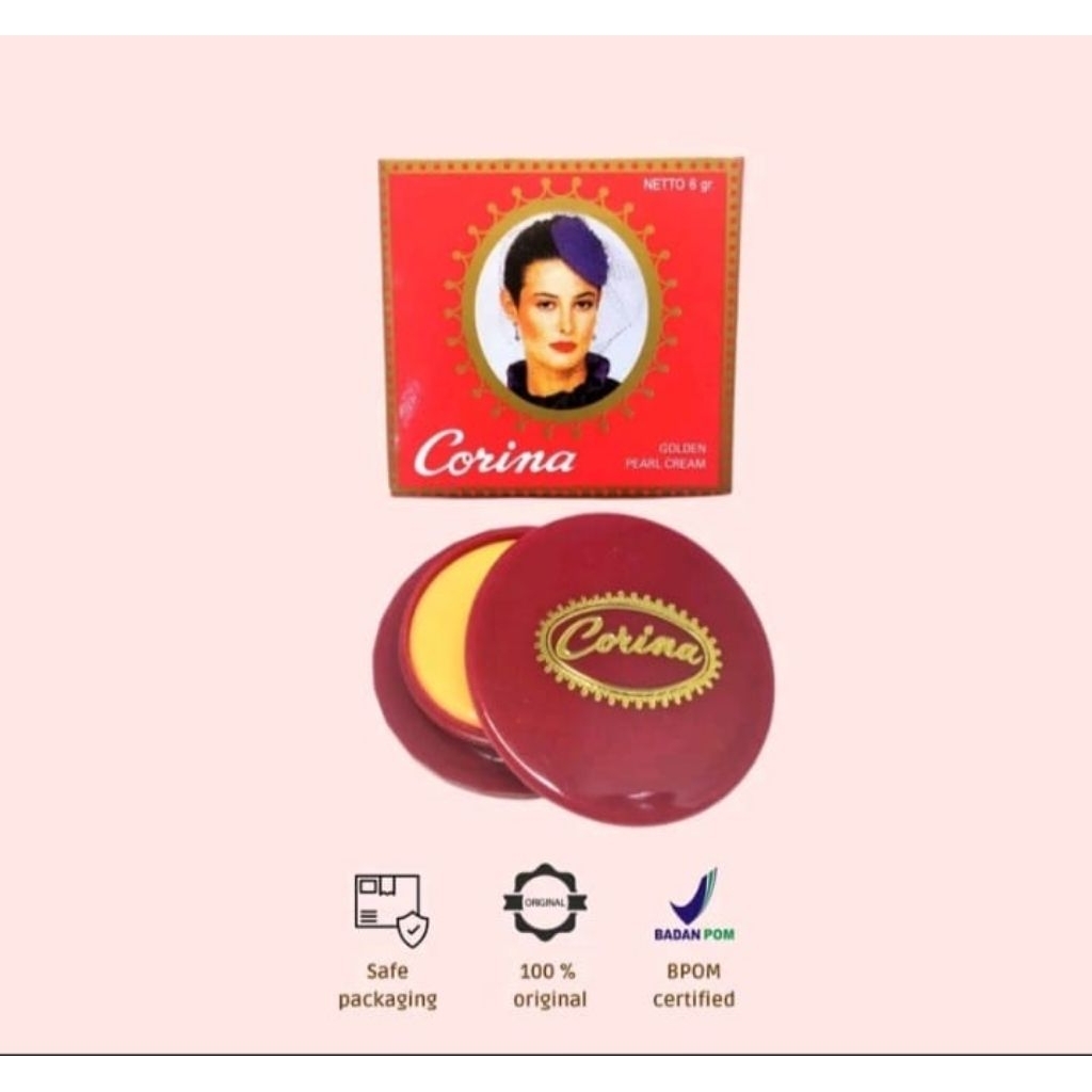 6gr cream wajah CORINA golden pearl, 2pc CORINA
