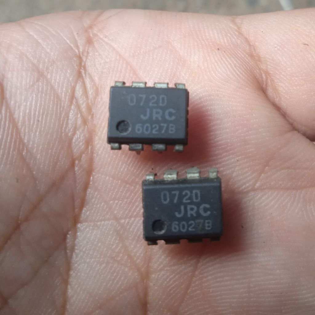 Jrc 072D / ic 072 / Njm072D / tl072 Dual Opamp Cabutan Original