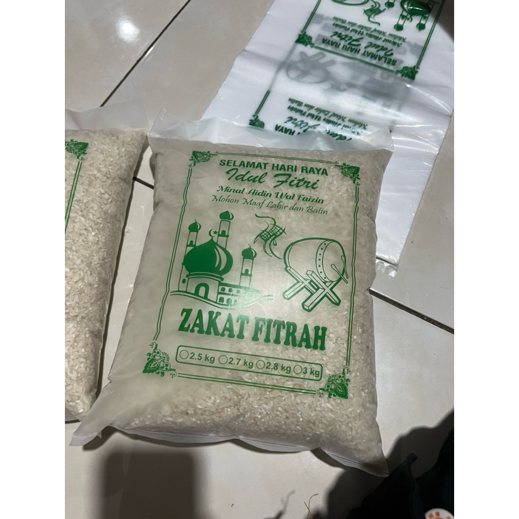 beras zakat fitrah beras lele beras 3kg
