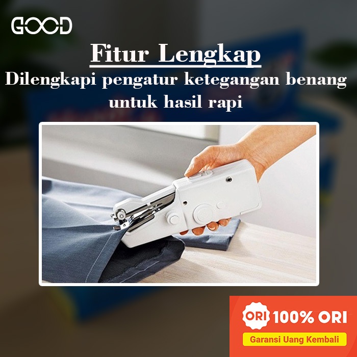 Good - Mesin Jahit Mini Portabel - Cocok Untuk Diy Masker & Kerajinan Tangan Kreatif Co
