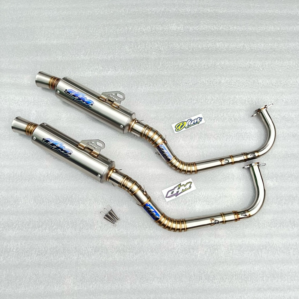 Knalpot DHM Racing Al Matic Moncong Exflow Beat Mio Scoopy Vario Dll Inlet 38,42,45,50 Original DHM 