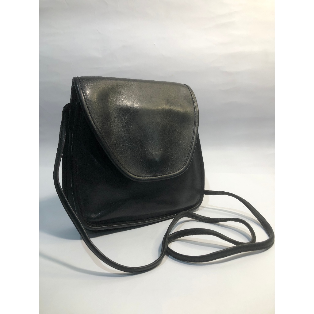 Coach Vintage Lindsay Black Pre '94 Kulit Tunggal Kultung Kulit Asli Authentic Cakep