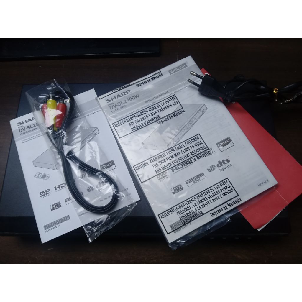 Dvd Player Sharp kondisi stanbay/of