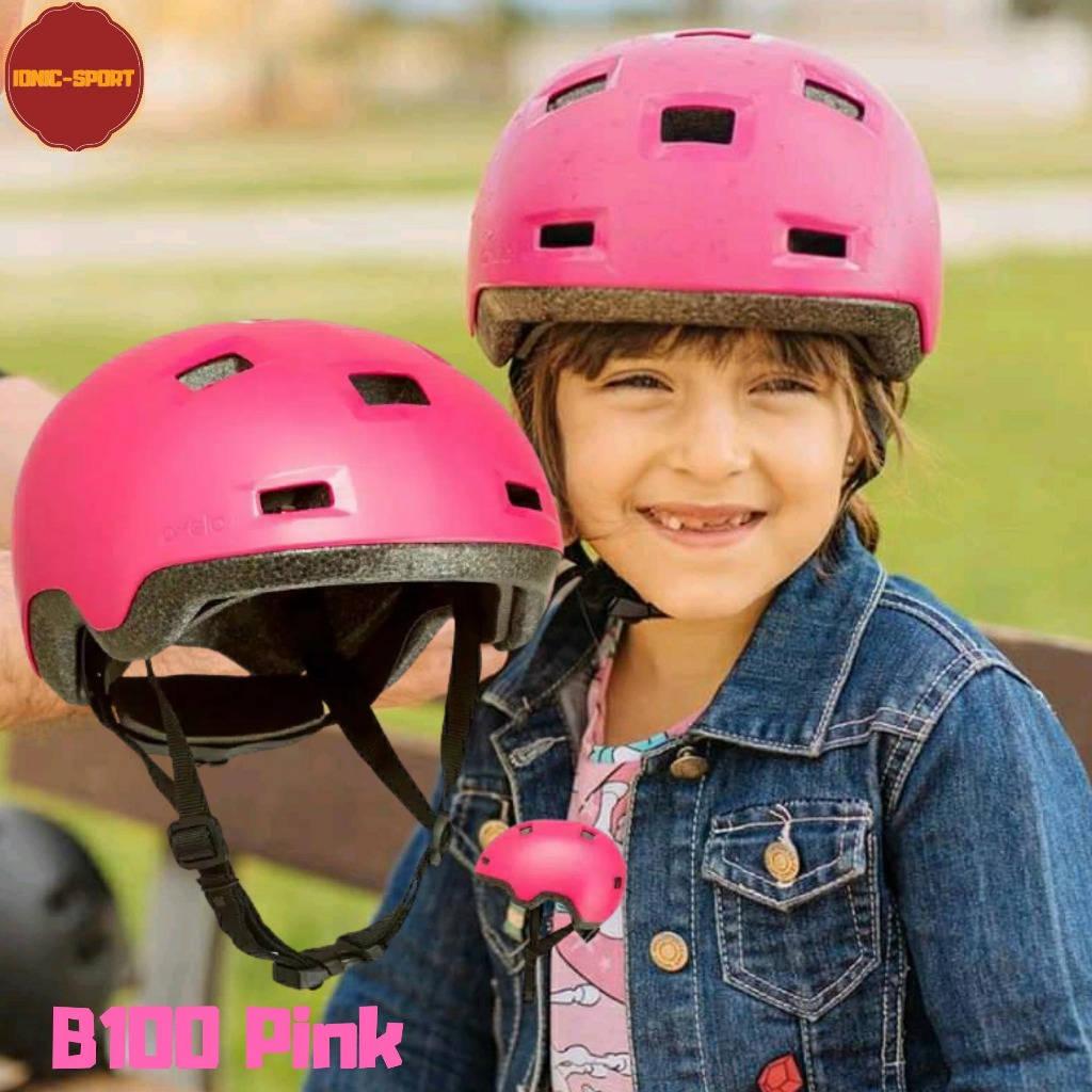 Oxelo Helm Sepatu Roda Anak / Helm Skuter / Helm Skateboard Helmet Anak Perempuan B100 Inline Skate 