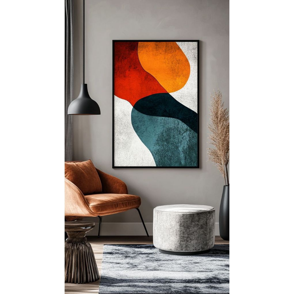 lukisan minimalis hiasan dinding ruang tamu kamar