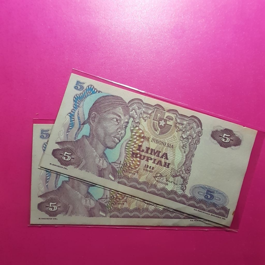 Uang 5 rupiah sudirman 1968