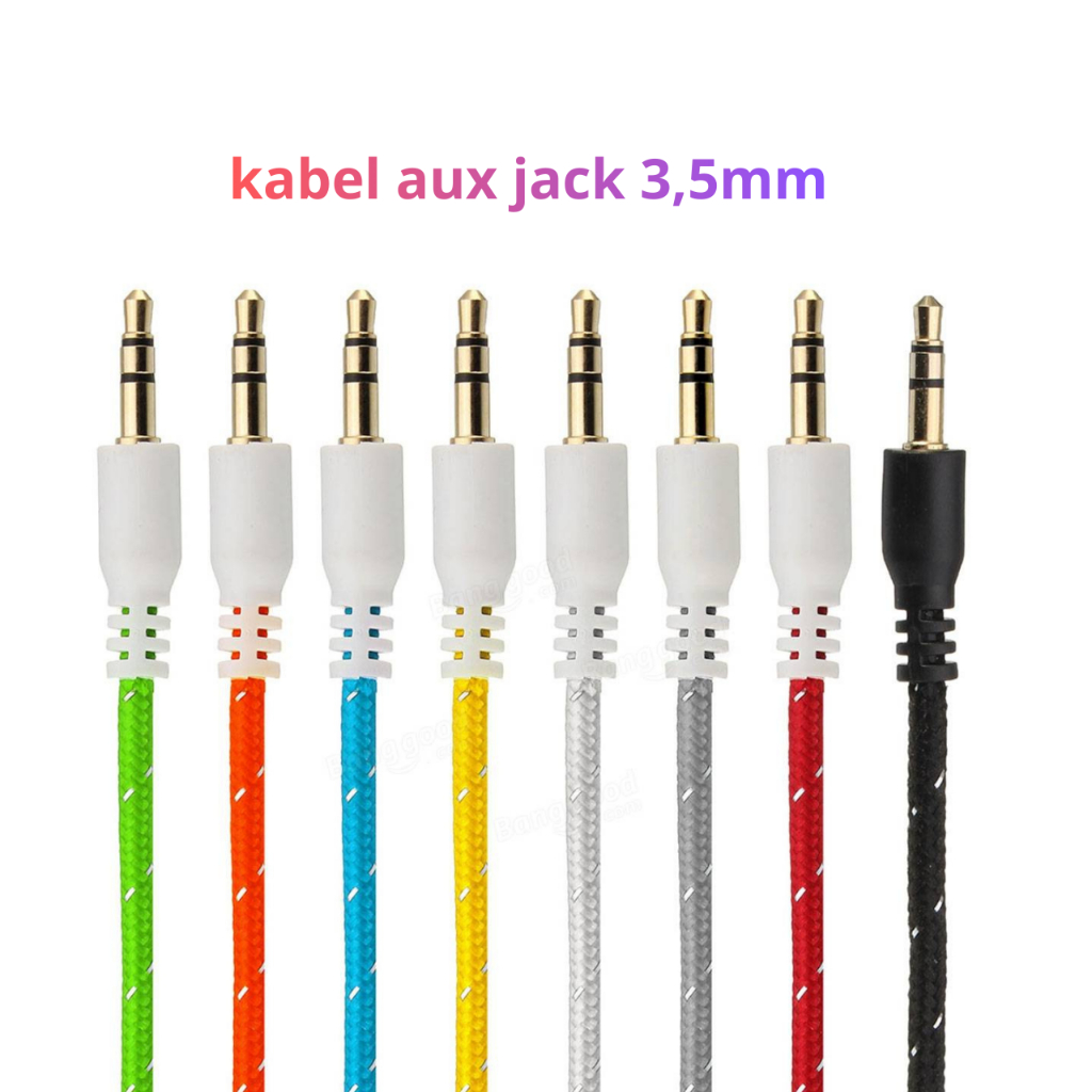 Kabel aux tali sepatu audio sound hp ke speaker aktif  audio mobil jek salon ke hp | kabel aux 1 in 
