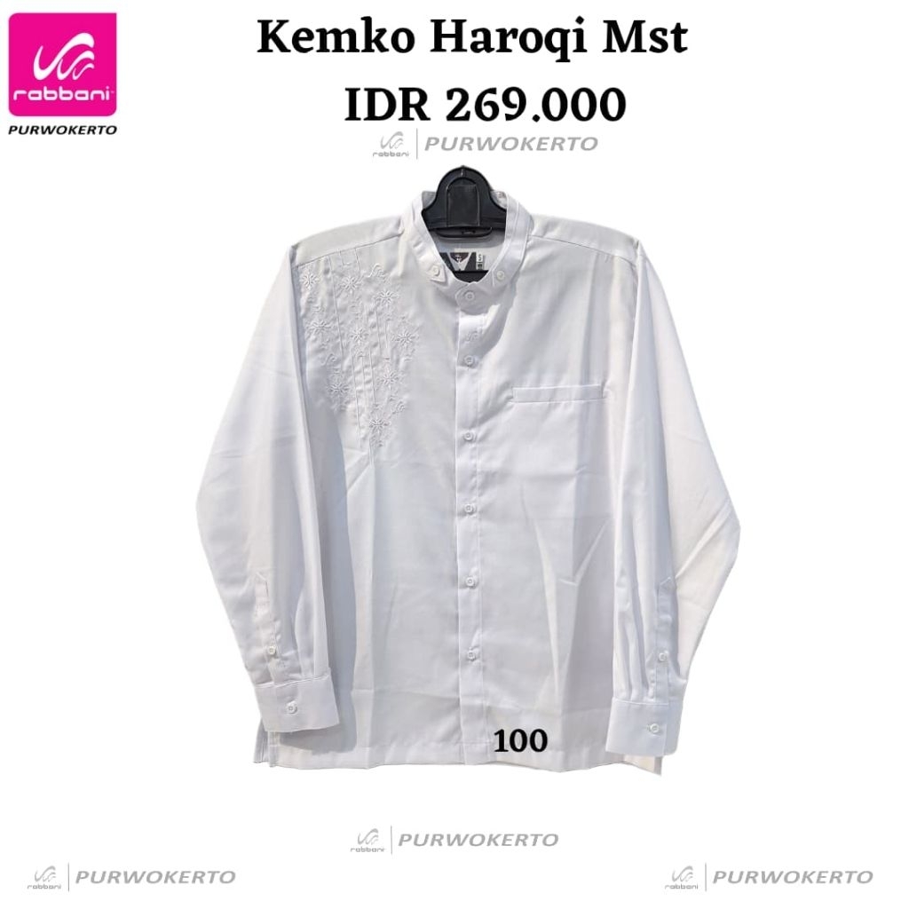 RABBANI 2026 _ KEMKO RABBANI HAROQI MST / KEMEJA KOKO RABBANI PUTIH LENGAN PANJANG