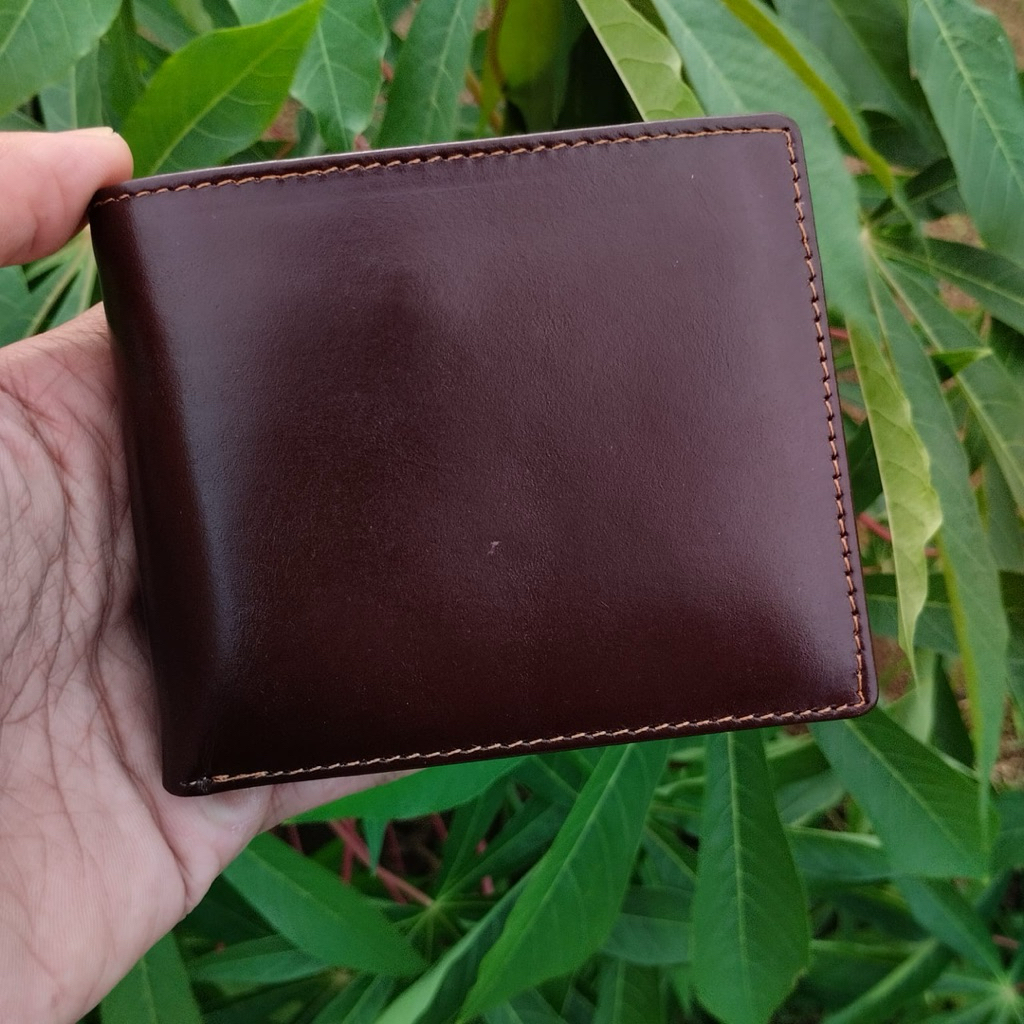 Dompet Kulit sapi garut asli lipat dua tidur dompet cowok kulit lembut