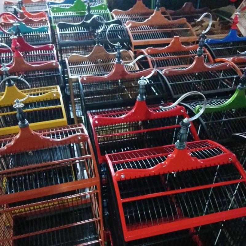 Sangkar Kotak Replika Ebod Jaya Full Set Tangkringan Cepuk