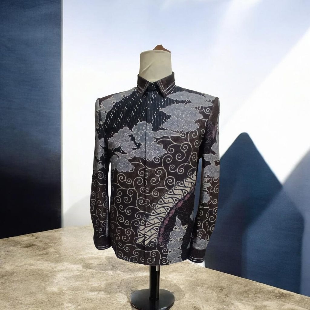KEMEJA BATIK TANGAN JAS PRIA BASEPOKE BATIK PRIA