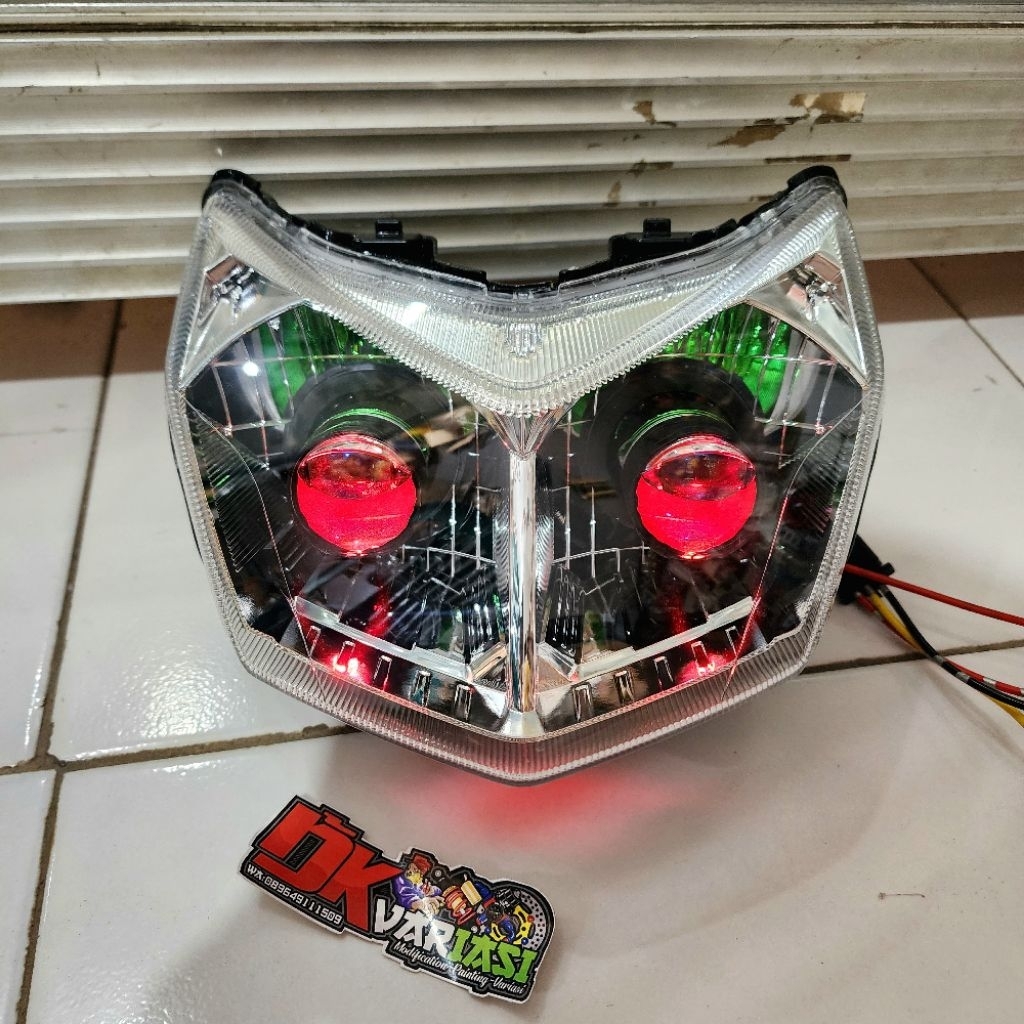 LAMPU DEPAN SUPRA X 125 FI CUSTOM LAMPU H4