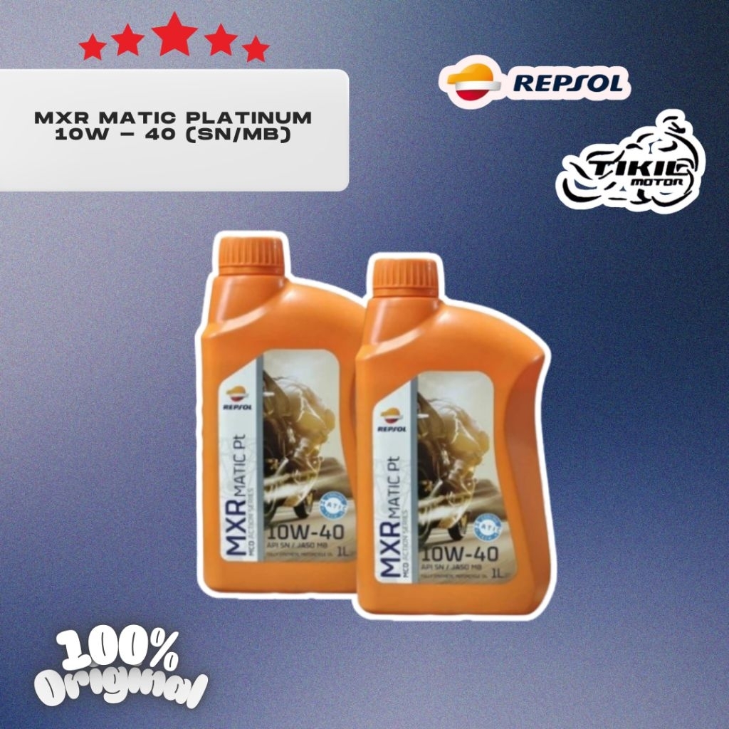 OLI REPSOL MXR MATIC PLATINUM (FULL SYN) 10W-40 (SN/MB)