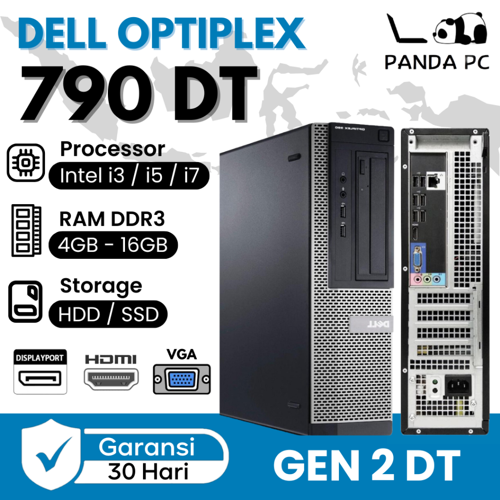 PC Dell 390 / 790 / 990 DT Desktop Gen 2 Core i3 / i5/ i7 Socket 1155