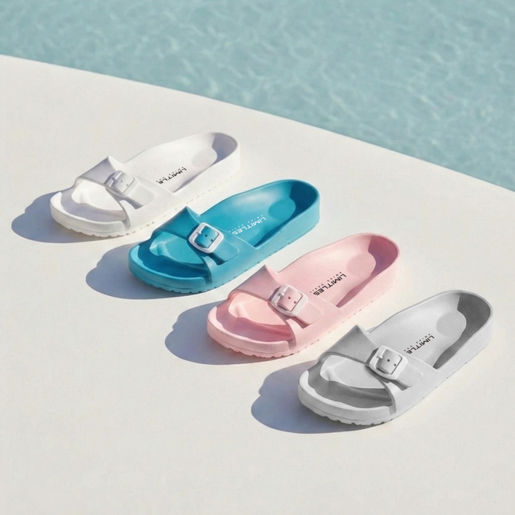 Sandal Wanita Terbaru Sendal Slip On Cewek Empuk Anti Slip Sandal Rumah Santai Perempuan Eva Phylon