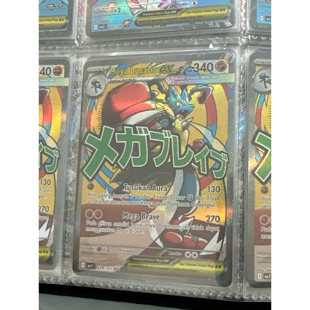 Kartu Pokemon Mega Impian ori MA3 MA 228 mega lucario