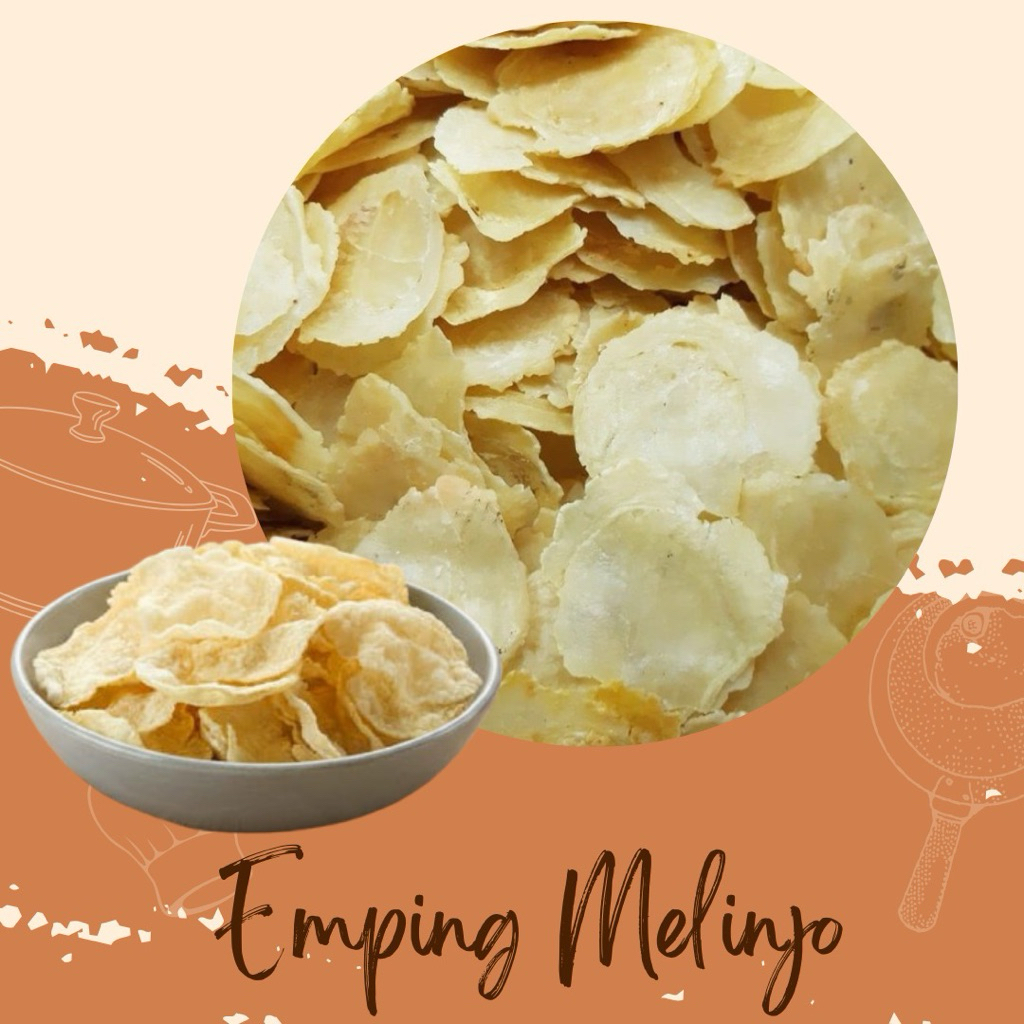 Emping melinjo 250 gr/ emping melinjo super kering/ emping melinjo gurih