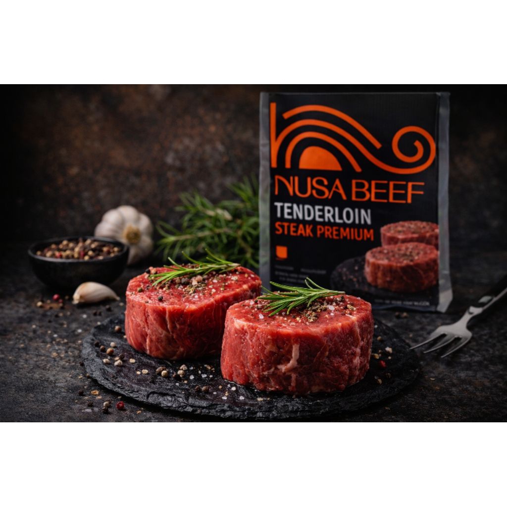 Nusa Beef / Daging Tenderloin / Tenderloin Steak 200gr / Has Dalam Sapi / Daging Sapi Premium / Dagi