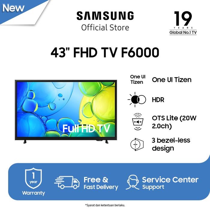 LED TV SAMSUNG 43 INCH Smart TV Samsung UA43F6000FK Full HD 43 Inch Samsung 43F6000F