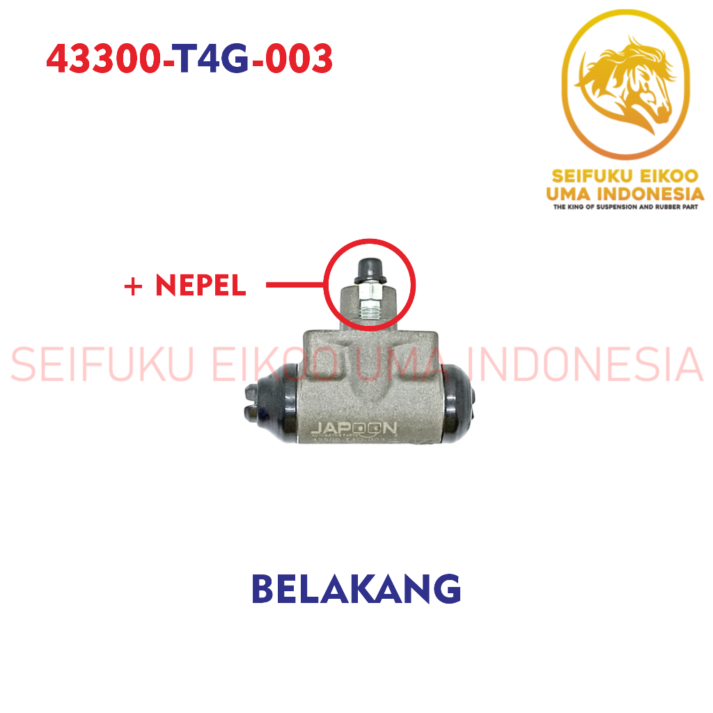 WHEEL CYL ASSY / BLOK REM HONDA JAZZ RS - WITH NEPEL - REAR / BELAKANG "MADE IN TAIWAN" "JAPOON" 433