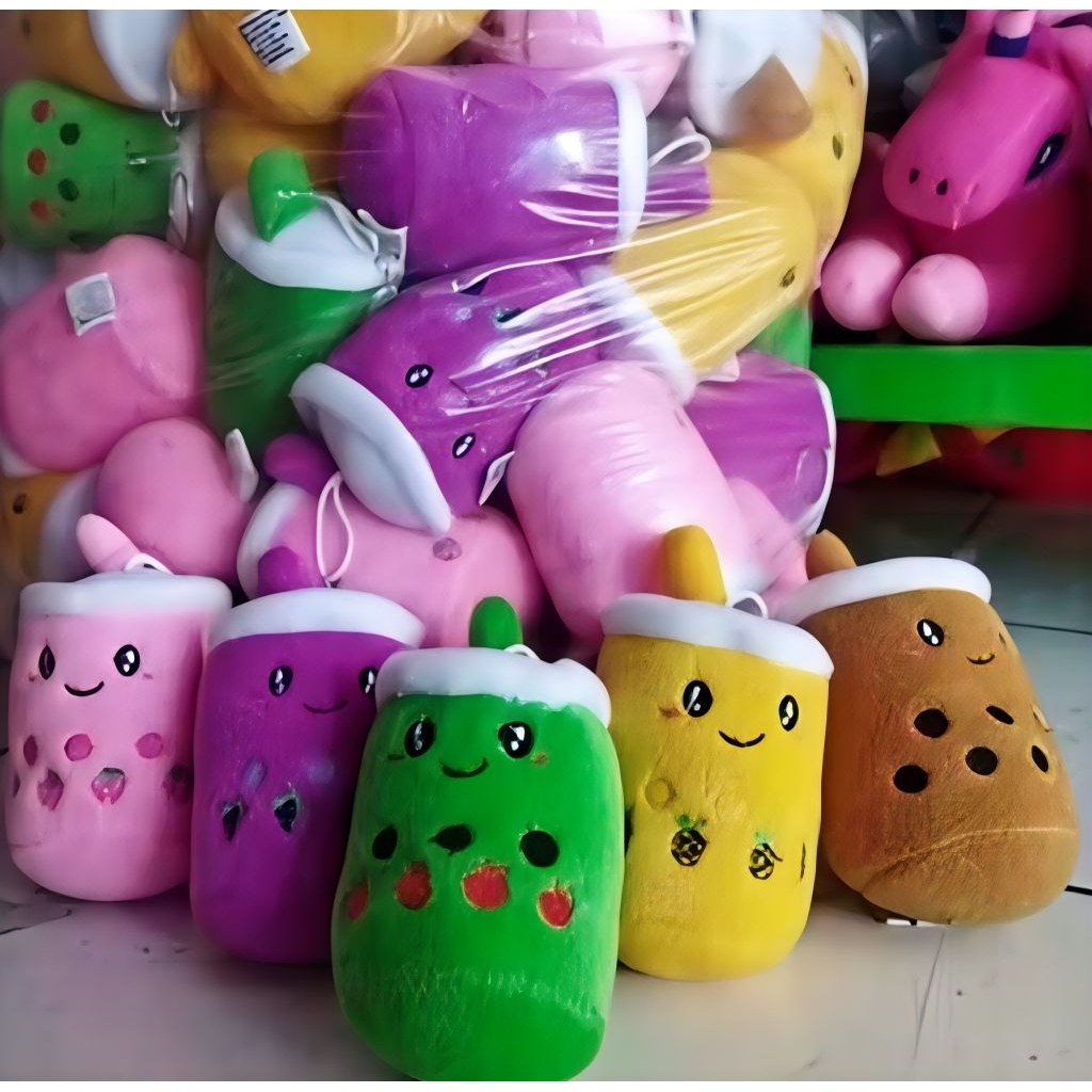 GANTUNGAN KUNCI BONEKA BOBA MINI LUCU