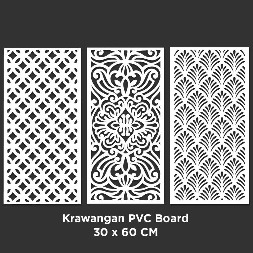 KRAWANGAN PVC BOARD ORNAMEN PVC FOAM BOARD TEBAL 5MM PARTISI