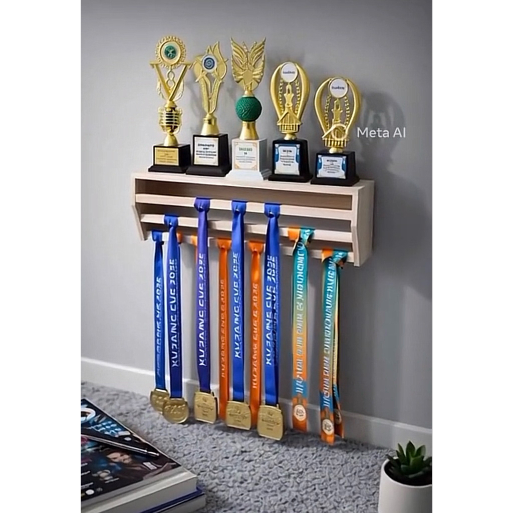 rak gantungan medali rak piala