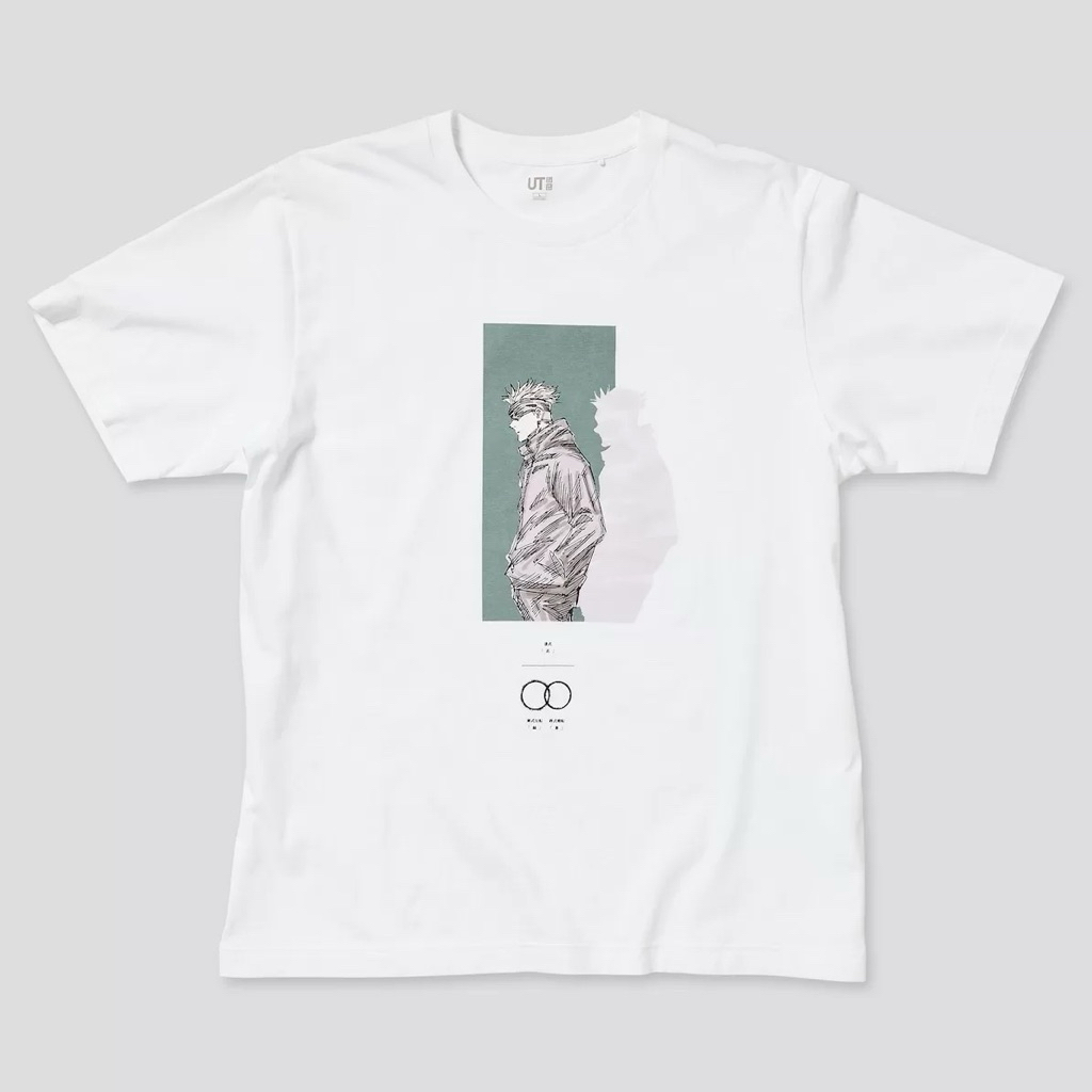 Uniqlo UT Jujutsu Kaisen Satoru Gojo warna putih size L