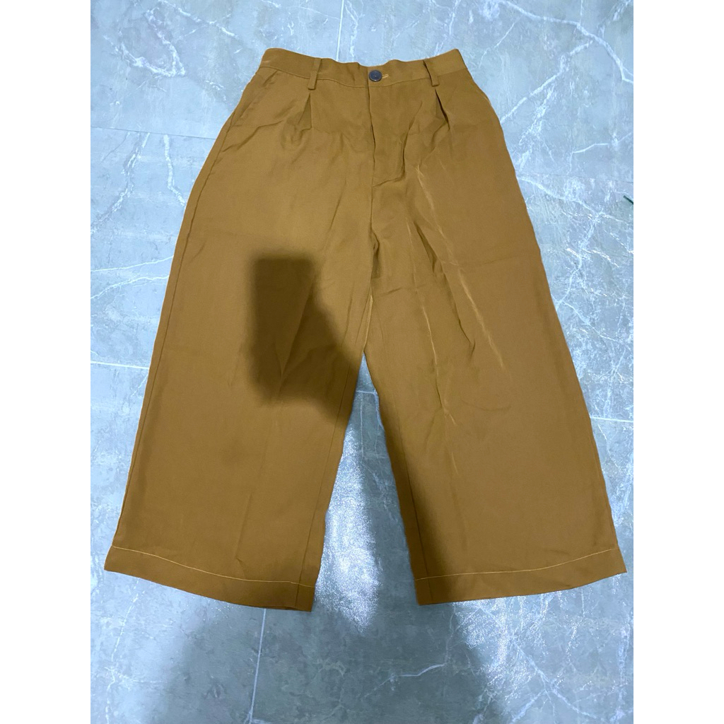 [PRELOVED] Celana Kulot Wanita Petite Size warna Mustard