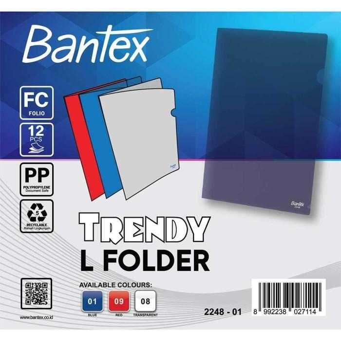 Bantex Clear Sleeves / Map L Plastik Bening Transparan Folio #2248 (Pack)