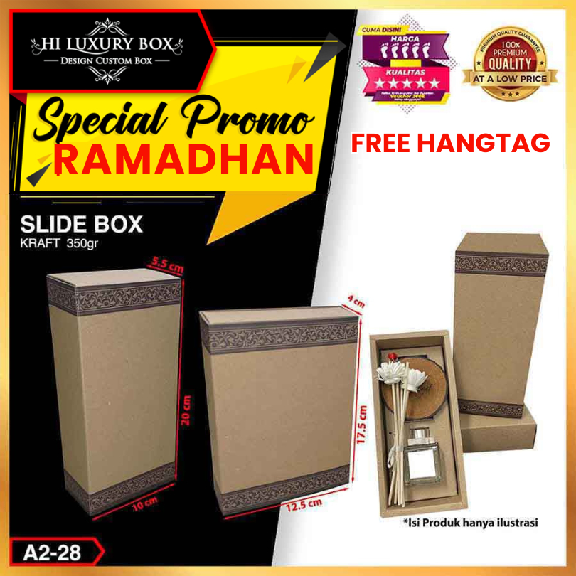 Slide Box|Kardus|Dus|Packaging|Dus murah|Kotak Kraft slide| A2-28