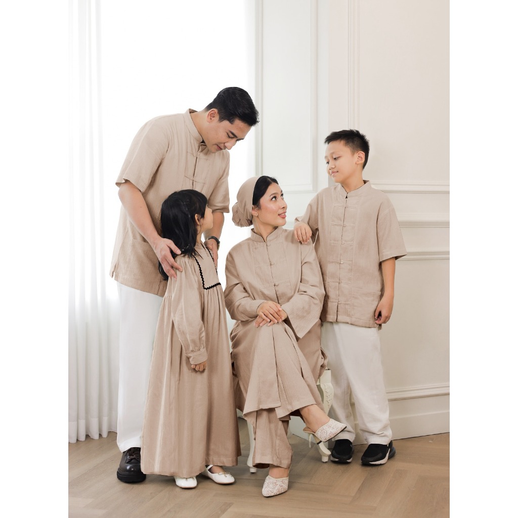 Mishya Amaira - Shalwa Tunik & Saleem Kurta | Baju Sarimbit Muslim | Tunik dan Koko Muslim Sarimbit 