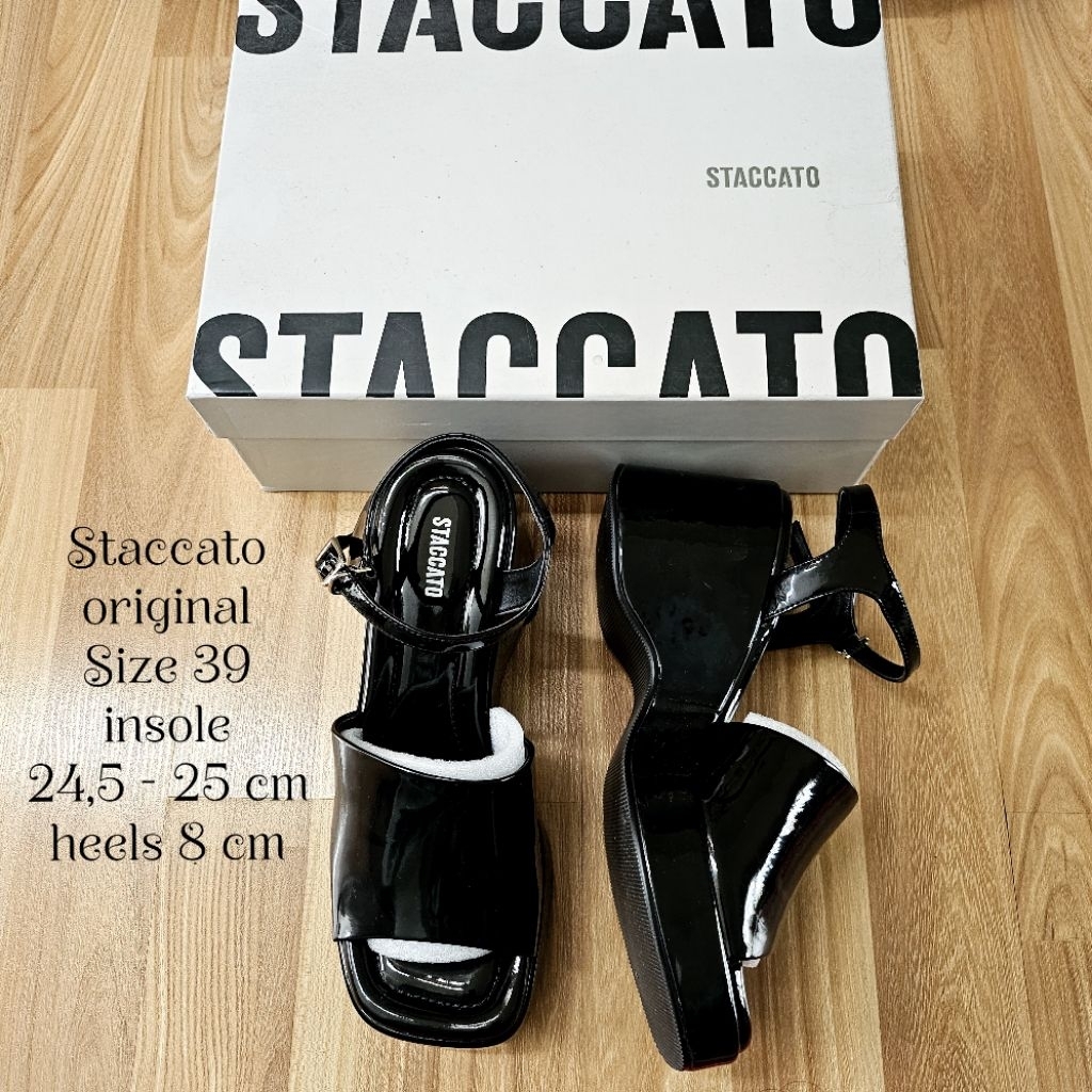 STACCATO NEW BUKAN PRELOVED SIZE 39 SANDAL WANITA ORIGINAL