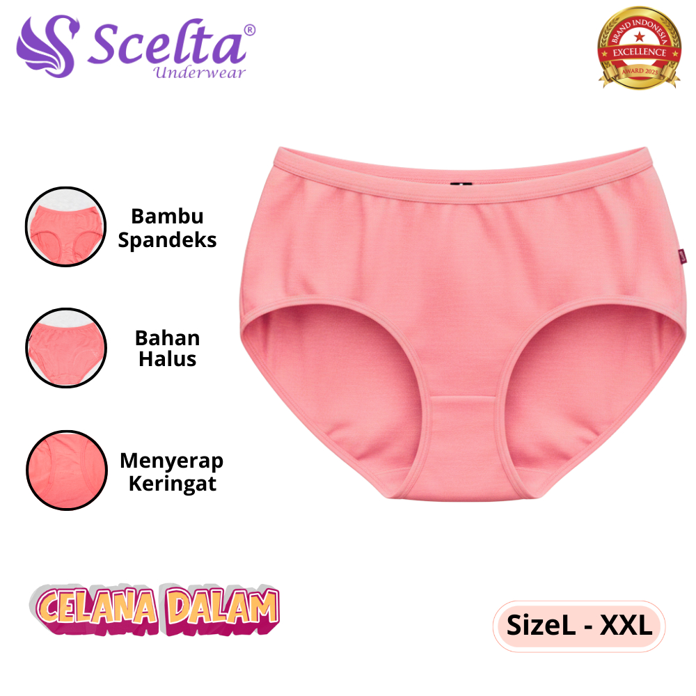 Scelta - Celana Dalam Wanita Sexy Lembut Nyaman Dipakai Harian Size L - XXL | CD SCE 463