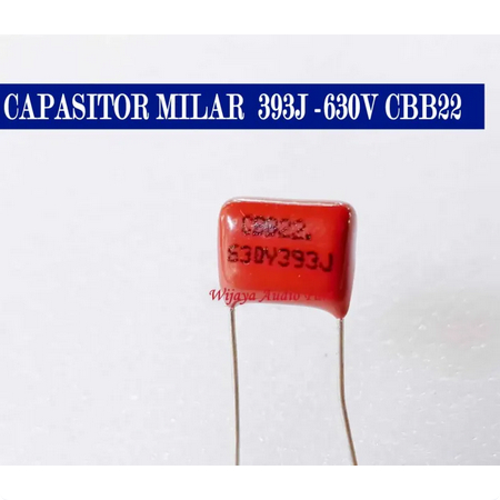 KAPASITOR MILAR 393J 630V CBB22 MYLAR 393J 630V KAPASITOR MILAR 393J 630V CBB22 MYLAR 393J 630V