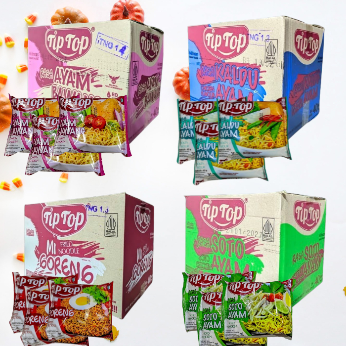 PAKET 20 PCS MIE TIP TOP SEMUA RASA MIE INSTAN MIX GORENG MIE KALDU AYAM MIE SOTO AYAM MIE AYAM BAWA