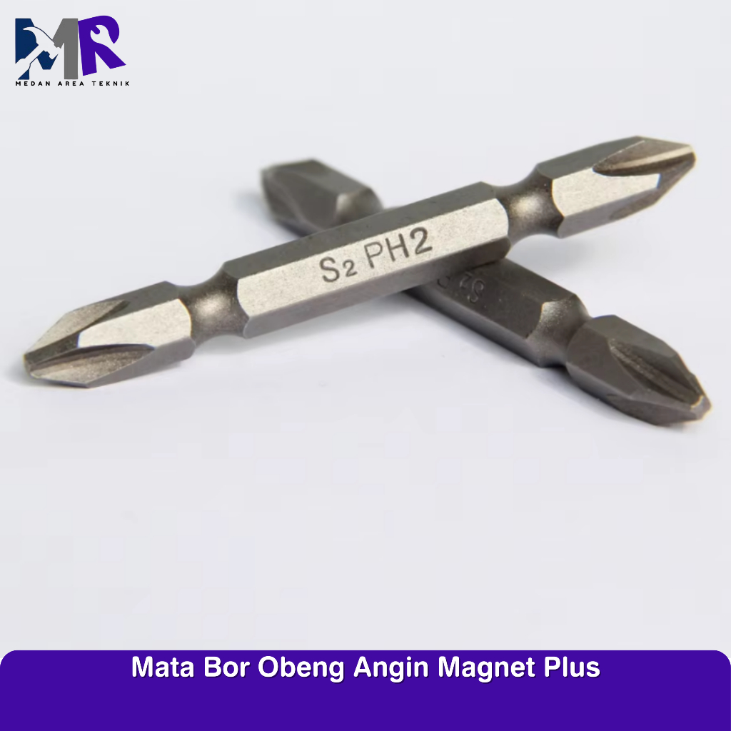 Mata Obeng Gypsum Mata Bor Obeng Angin Magnet Mata Obeng Bor Plus PH2 x 65mm Screwdriver Bits