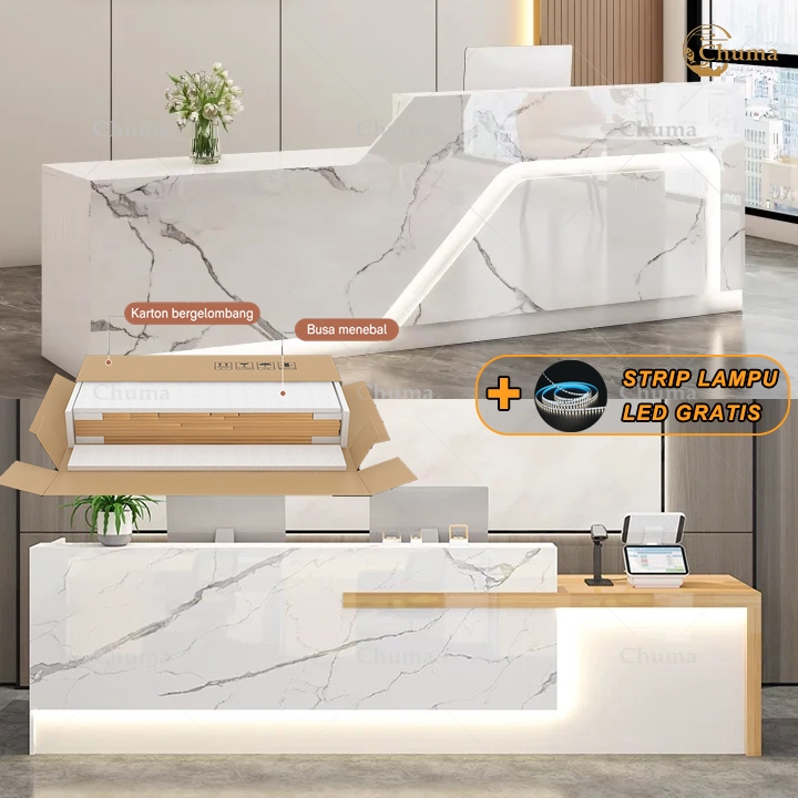 [Garansi&180/200CM]Meja Kasir Kerja Minimalis Meja Bar Salon Kecantikan Meja Counter Resepsionis Mej