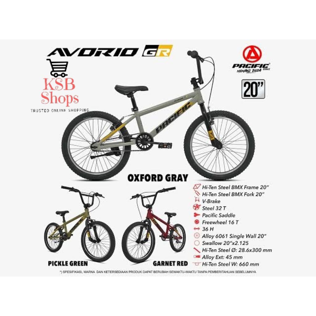 [KSB] Sepeda anak REMAJA DEWASA BMX PACIFIC AVORIO NEW SERIES LIMITED PROMO