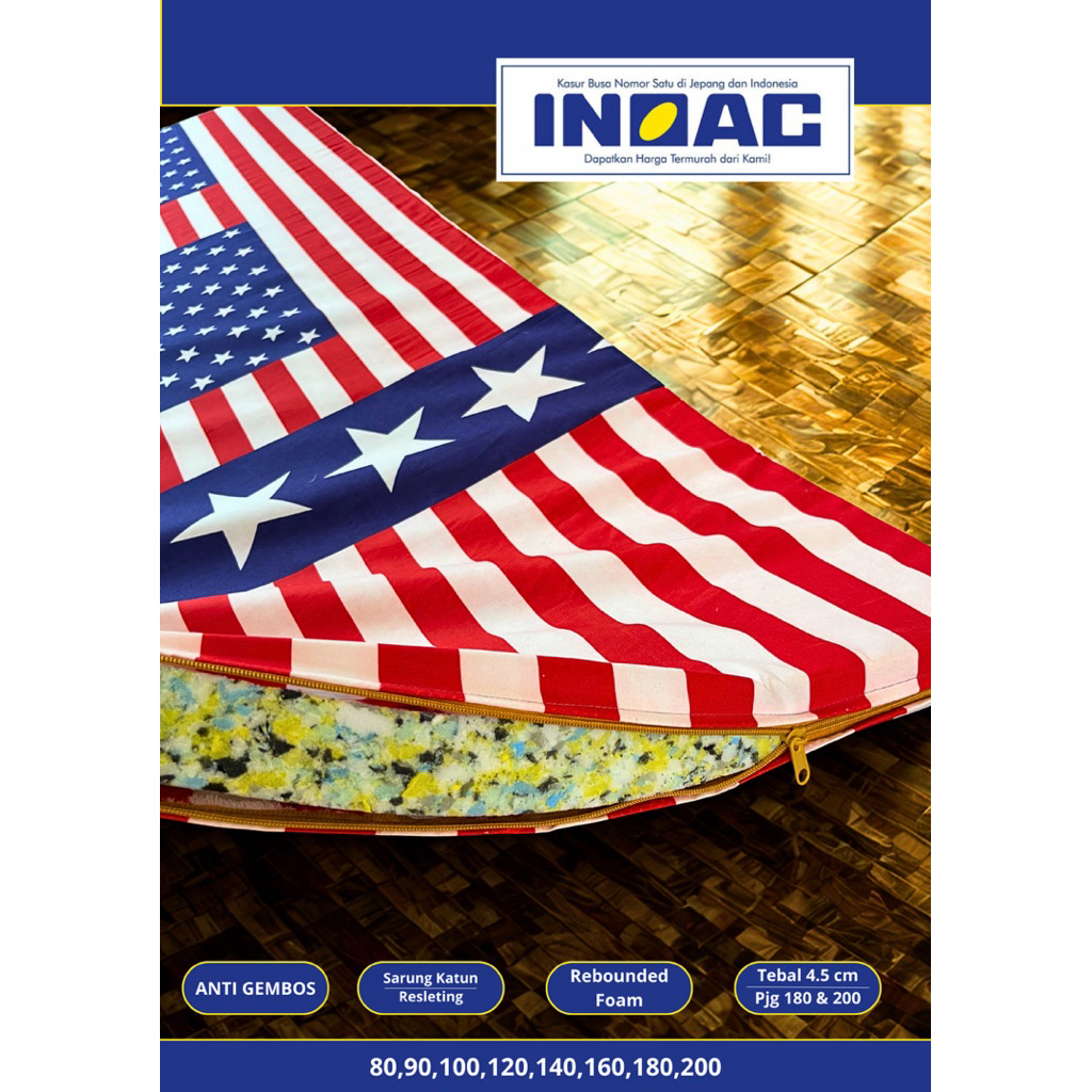 INOAC Kasur busa inoac 180cm BUSA REBONDED INOAC TEBAL 5cm 80x180x5 90x180x5 100x180x5 120x180x5 140
