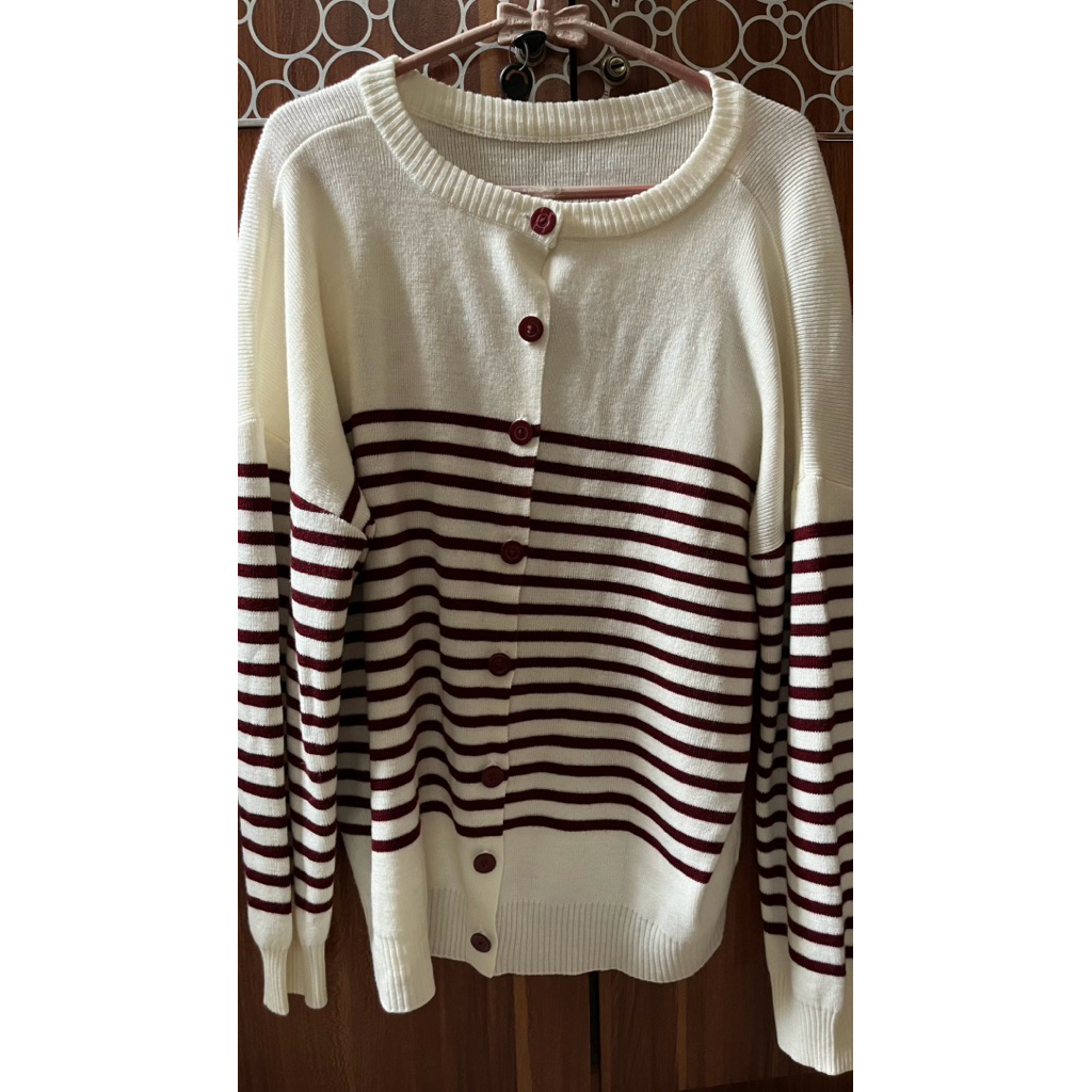 Cardigan Shopinkae “stripe red”