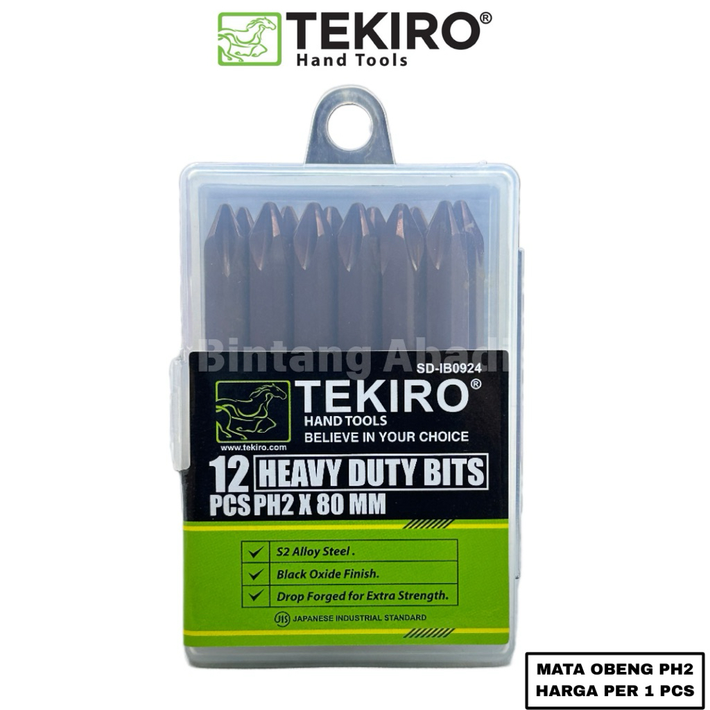 Tekiro Mata Obeng Ketok Plus Min PH2 80 mm / Mata Obeng Getok Plus Min PH2