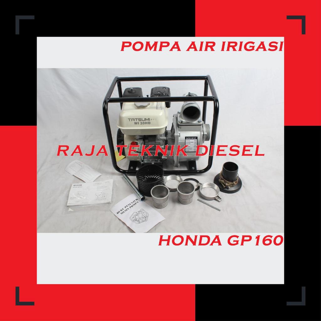 MESIN POMPA ALKOM AIR SAWAH IRIGASI WATER PUMP HONDA GP 160 3 INCH 3"