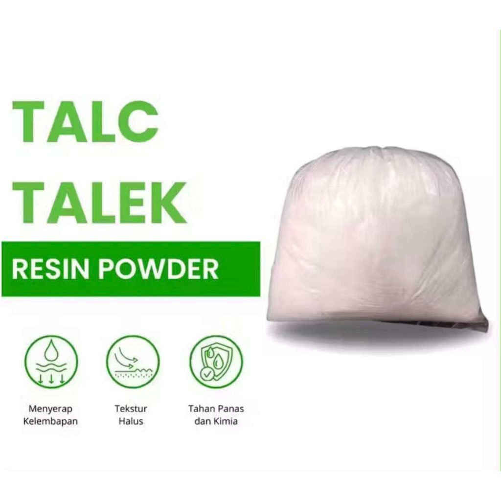 TEBUS MURAH Talk Powder 1Kg  Resin Fiberglass / Talc Resin / Cat / Talk 1Kg