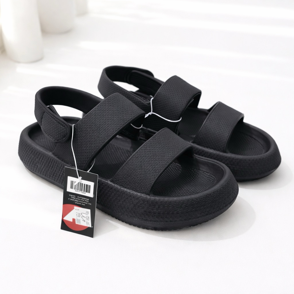 Airwalk Benna Women's Sandals- Black - Sport Station Sandal lebaran wanita kekinian
