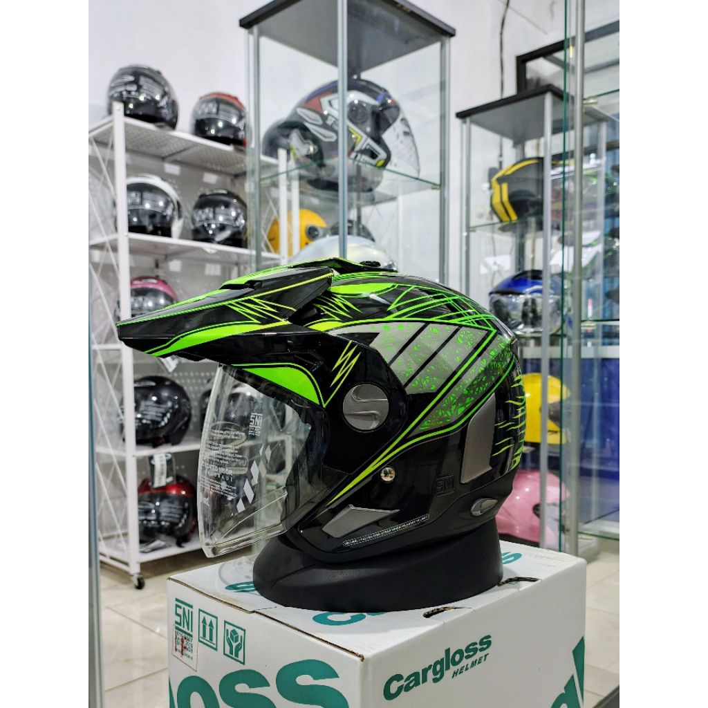 Helm Cargloss Former OF Monster Green Semi Cross