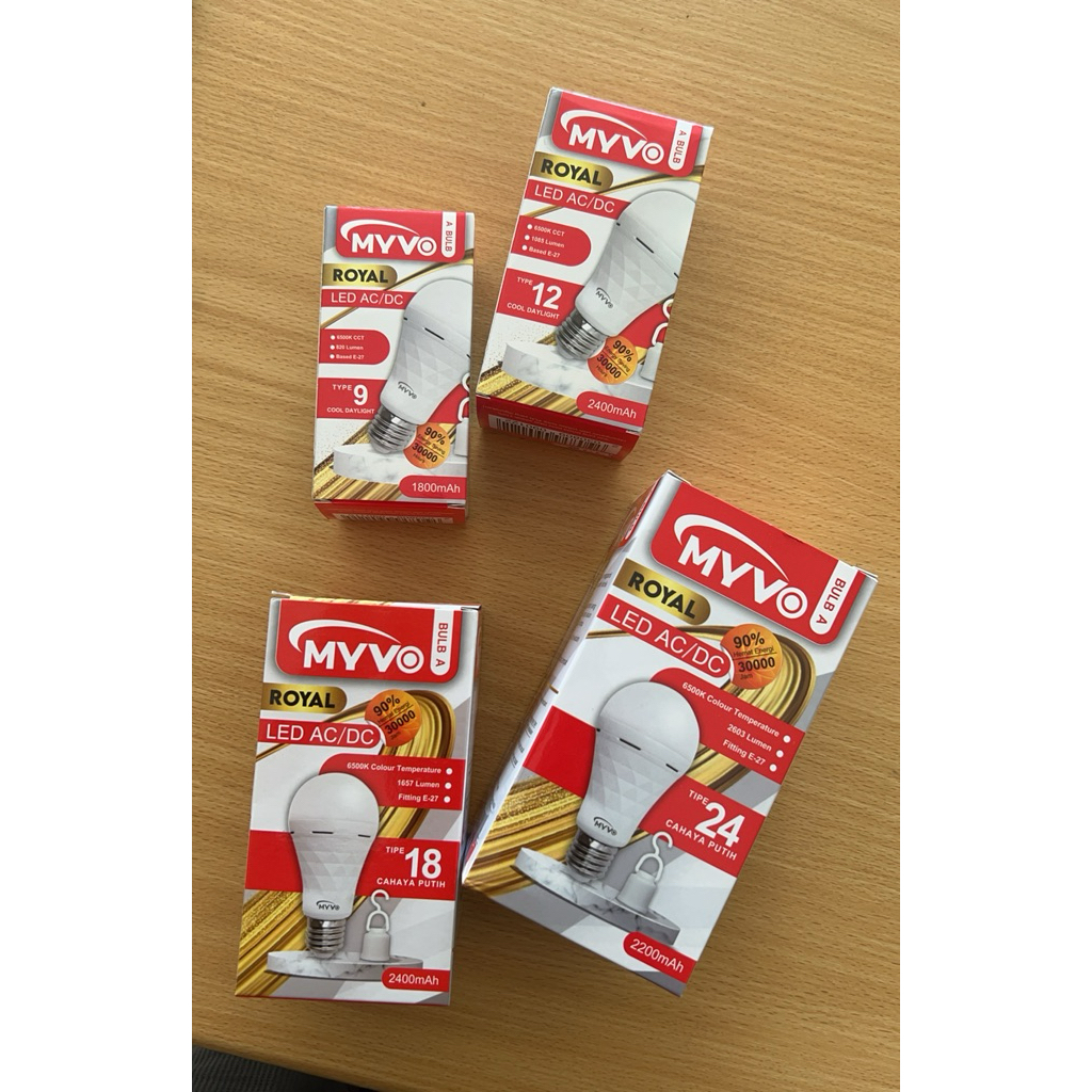 MYVO EMERGENCY LED AC-DC / LAMPU EMERGENCY MYVO 9W 12W 18W 24W