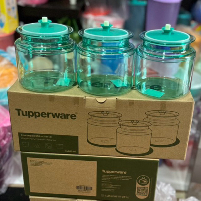 toples kristal 900 ml 1 set isi 3 tupperware